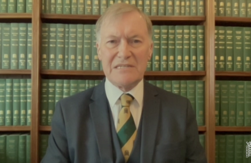 Sir David urges the Government not to relocate the House of Commons